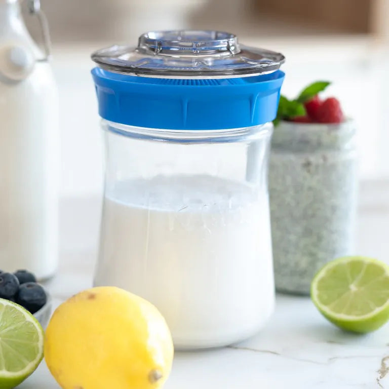 Tejkefir fermentálása szobahőmérsékleten Kefirko üvegben