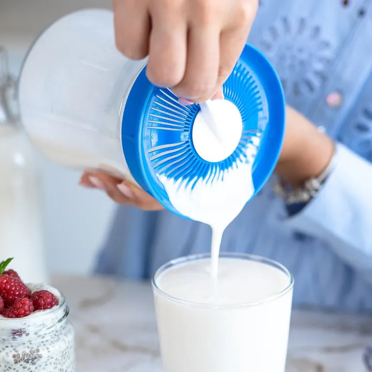 Friss házi tejkefir fogyasztásra készen