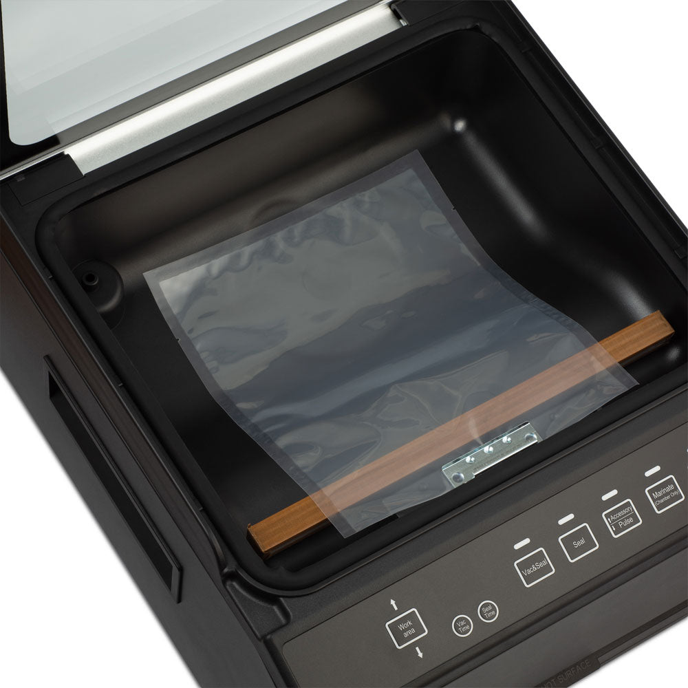 Air Zero Dualis vákuumozógép – kamrás és külsős egyben, profi minőség otthonra, tasakkal a kamrában