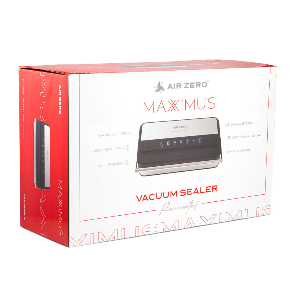 Air Zero Maximus nagy teljesítményű háztartási vákuumozógép doboza