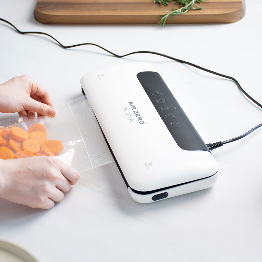 Air Zero Nova kompakt háztartási vákuumozógép vákuumtasak behelyezés