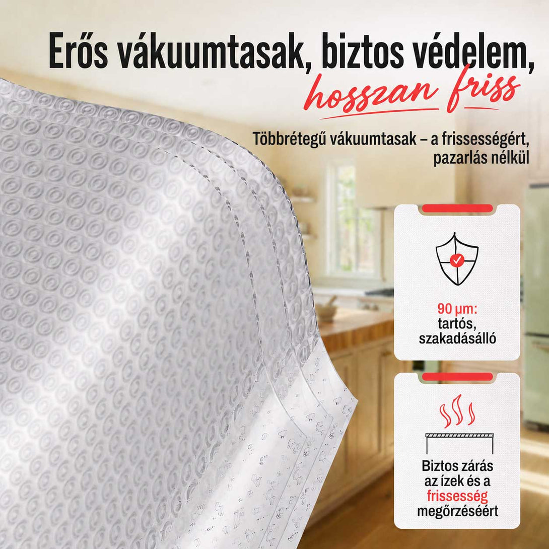 Air Zero Signature légbordás tasak mintázatának közeli fotója
