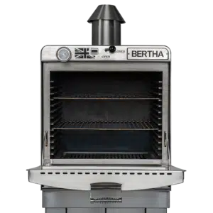 Bertha X Plus Faszenes Grill Kemence Állvánnyal - Inox