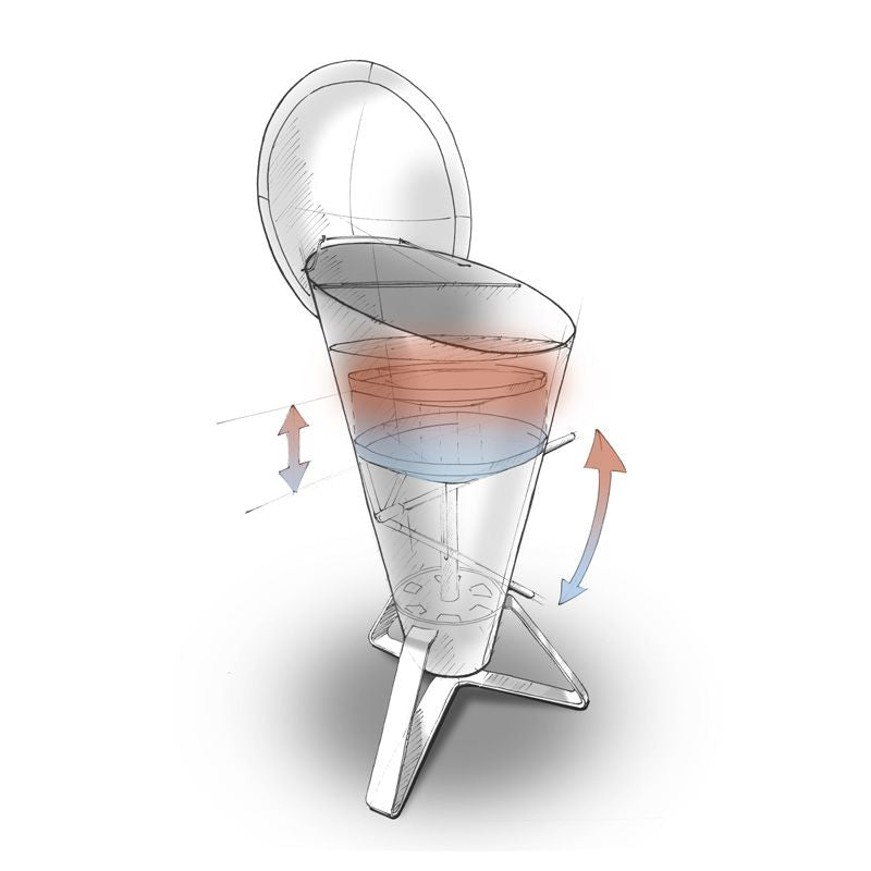 Höfats CONE Álló Tűzkosár és Grill 105cm