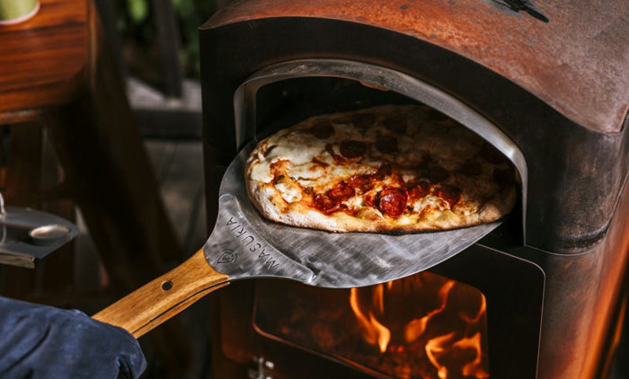 MASURIA Nexo sparhelt és pizzakemence Rozsda acél