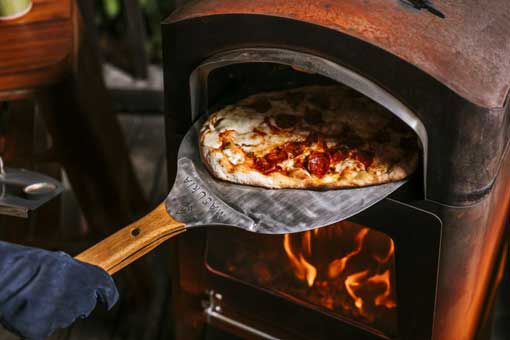 MASURIA Nexo sparhelt és pizzakemence Rozsda acél