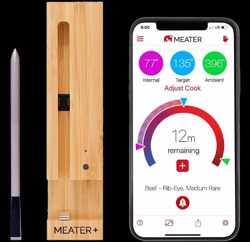 MEATER+ okos maghőmérő (50m hatótáv) - Applikációval a könnyű használatért.