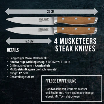 STEAK CHAMP Premium steak kés szett (4db)