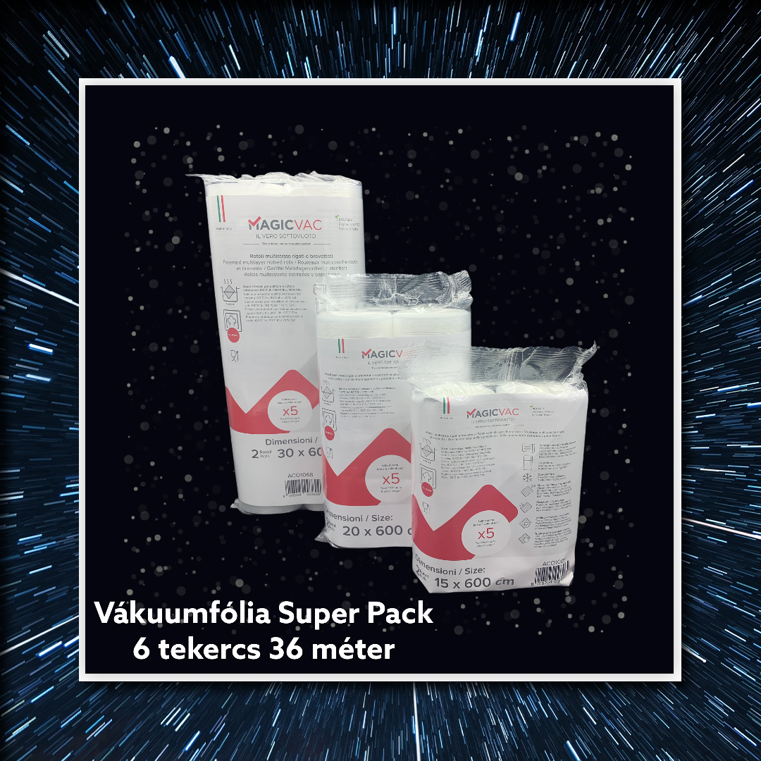 Magic Vac® Super Pack vákuumfólia csomag (6 tekercs)