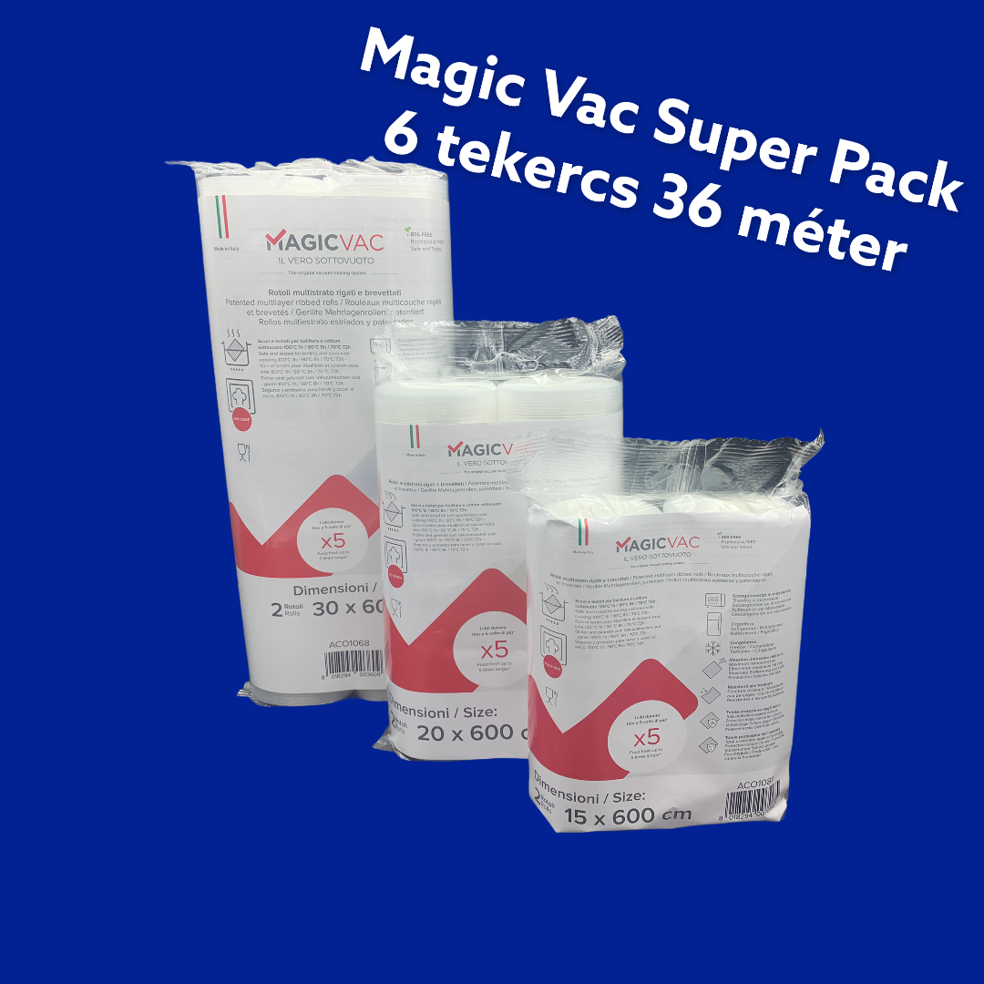 Magic Vac® Super Pack vákuumfólia csomag (6 tekercs)