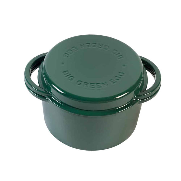 Big Green Egg –  Kerek öntöttvas lábas - zöld
