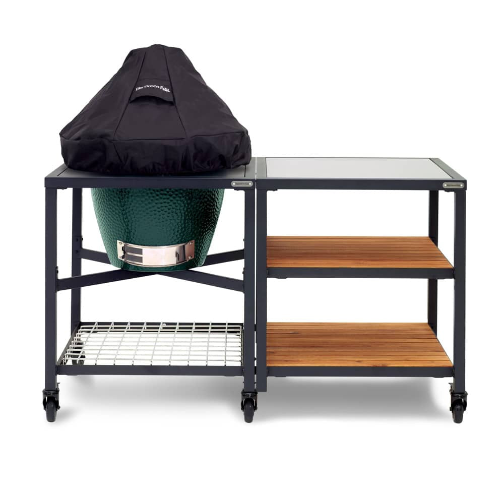 Big Green Egg - Takarózsák L és XL kupolához (vízálló, UV-álló) moduláris asztallal.