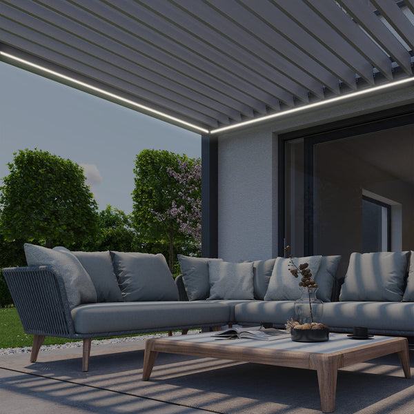 LED világítás, meleg fehér - Pergola, életkép