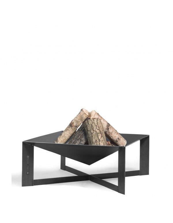 Cook King CUBA kerti tűztál – modern, négyzetes kialakítású, kézzel készült tűzrakó (70×70 cm) - használat előtt.