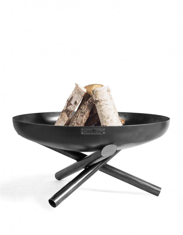 Cook King INDIANA kerti tűztál – letisztult formájú, kézzel készült nyersacél tűzrakó (60–100 cm)