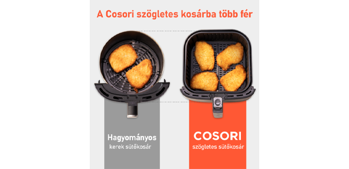 Cosori Premium Forrólevegős Sütő CP158-AF-RXB Fekete 5,5L