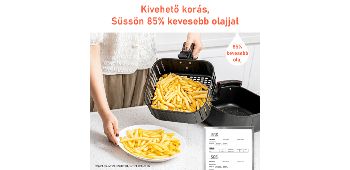 Cosori Premium Forrólevegős Sütő Szürke 5,5L