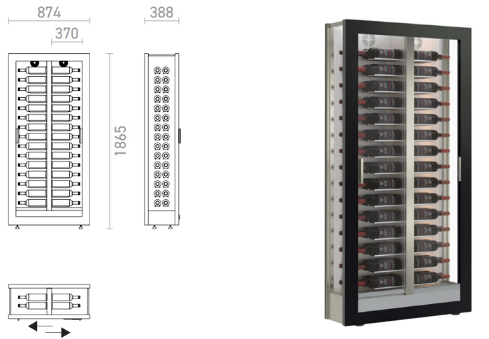 Della Marta Teca TE-H10 60 Palackos Borhűtő