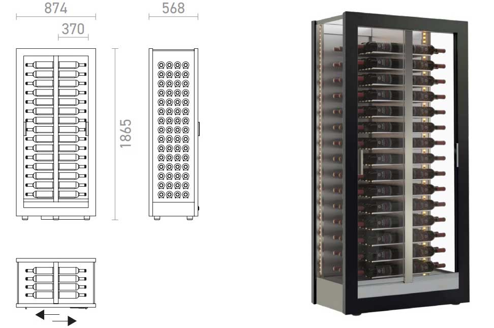 Della Marta Teca TE-M10 120 Palackos Borhűtő