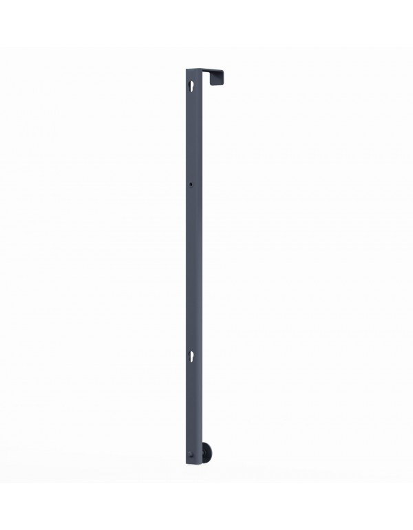 Két virágládához való erkély akasztó, 73,5 cm, porfestett acél, állítható támasztólábbal – 1 darab, korlátra max. 5,5 cm.