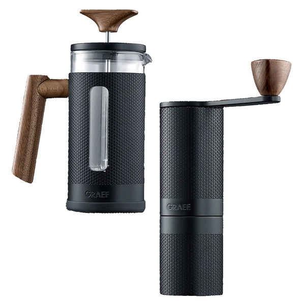 Graef csomag: French press kávéfőző (MFP12) + kézi kávédaráló (MCM12)