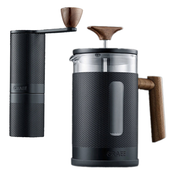 Graef csomag: French press kávéfőző (MFP22) + kézi kávédaráló (MCM12)