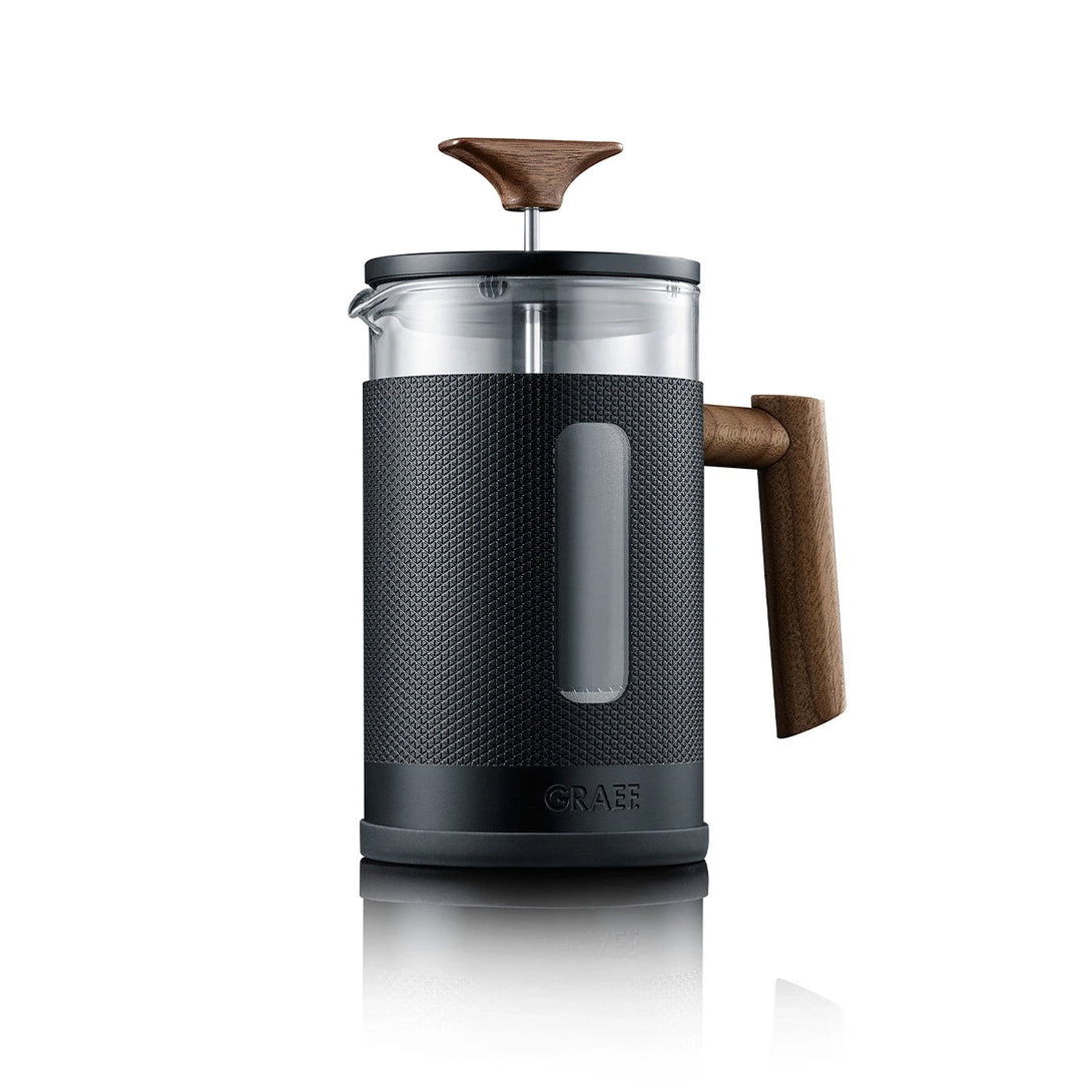 GRAEF MFP22 French press, 800 ml, fekete – akácfa fogantyúval
