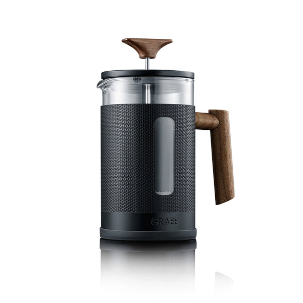 GRAEF MFP22 French press, 800 ml, fekete – akácfa fogantyúval