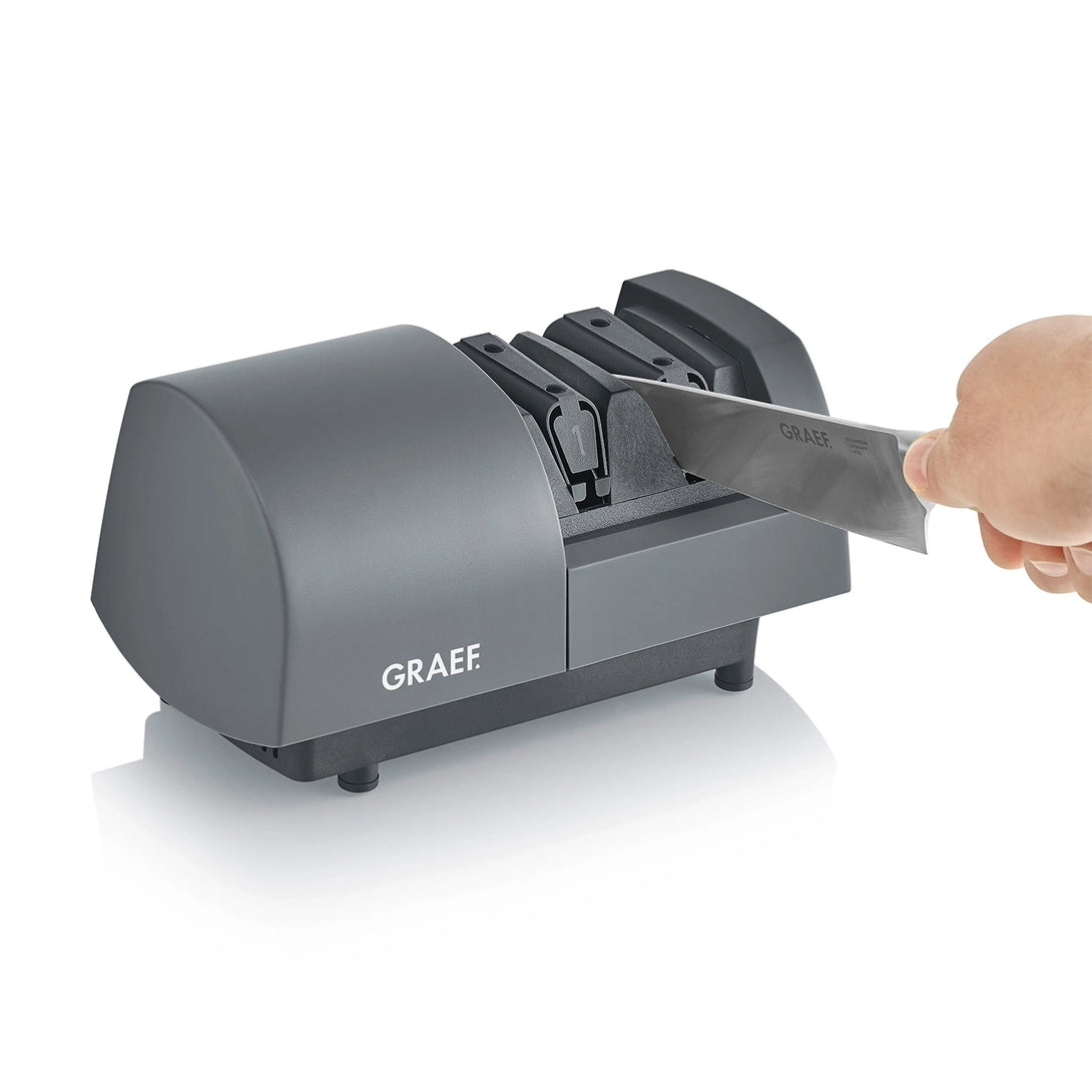 Graef SG520 használat közben, kézi késélezés