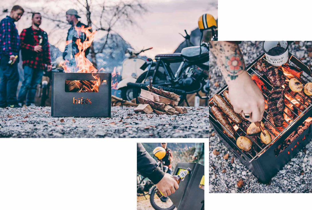 Höfats BEER BOX Tűztál Alapcsomag kollázs