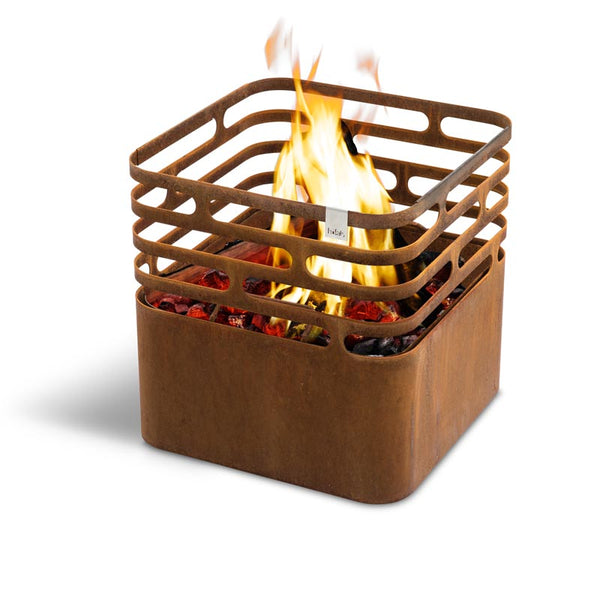 Höfats CUBE Forgatható Grill és Tűztál Corten Acél