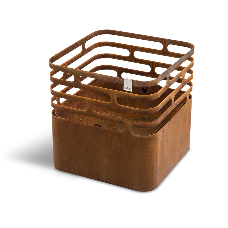 Höfats CUBE Forgatható Grill és Tűztál Corten Acél