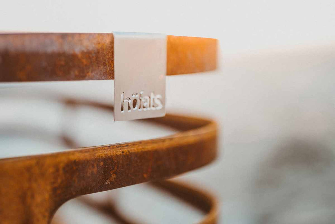 Höfats CUBE Forgatható Grill és Tűztál Corten Acél