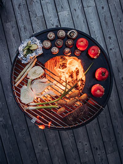 Höfats Plancha BBQ Tűzrakó Tál Szett Low 57cm