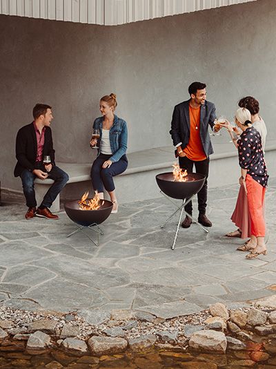 Höfats Plancha BBQ Tűzrakó Tál Szett Low 70cm
