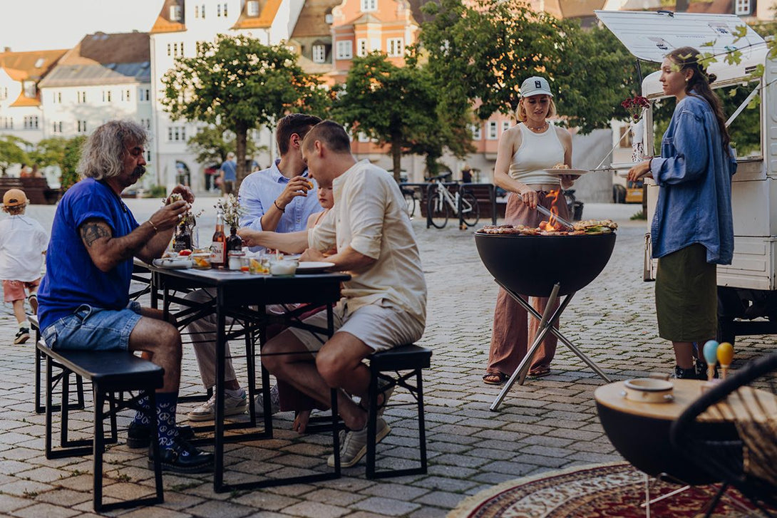Höfats Plancha BBQ Tűzrakó Tál Szett High 70cm