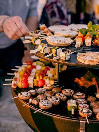 Höfats Plancha BBQ Tűzrakó Tál Szett High 57cm