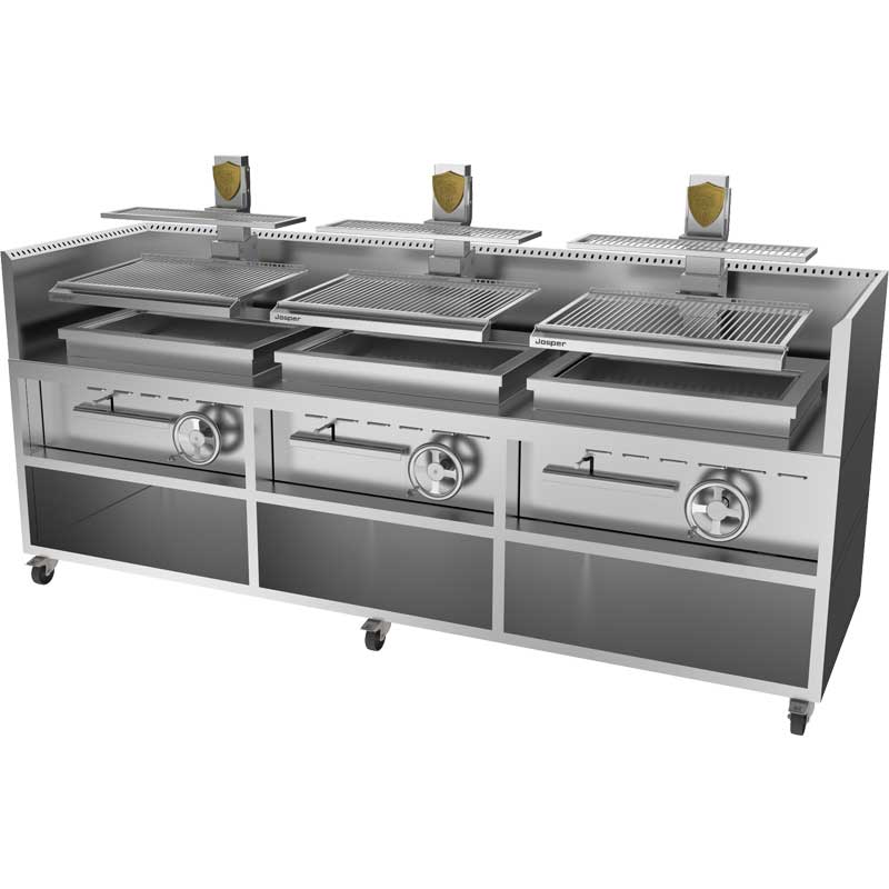 Josper PVJ-76-3-3-MB Basque Faszenes Tripla Grill Állványos 76cm