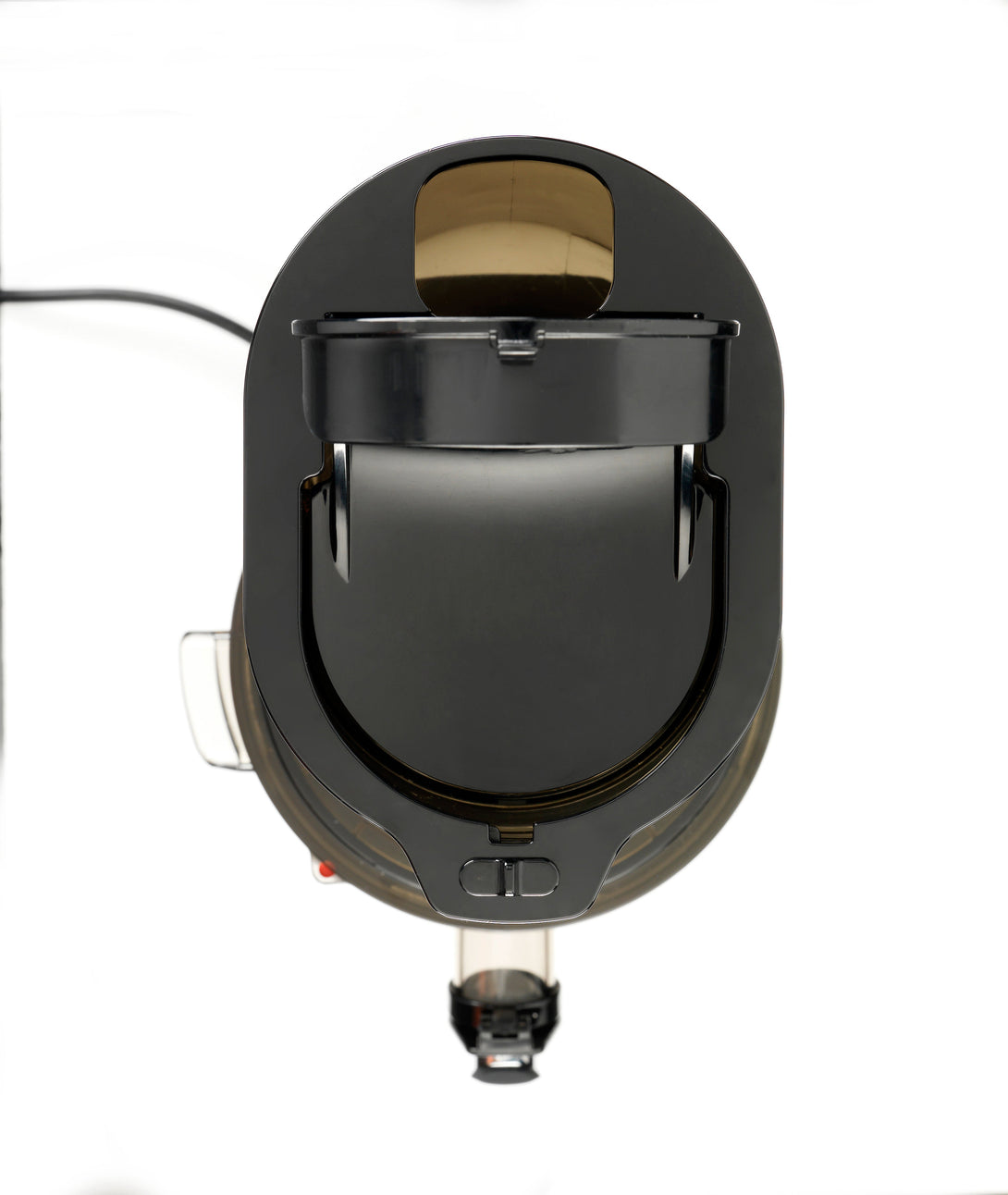 A CS600 88 mm-es flip-gate betöltője felülnézetből – széles nyílás egész gyümölcsöknek.