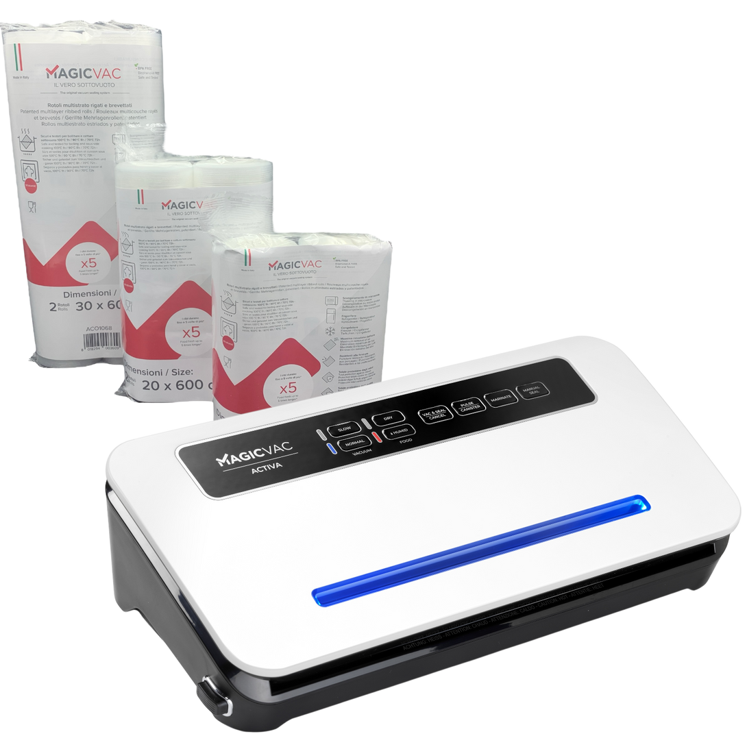 Magic Vac Activa vákuumozó gép szett fóliákkal – Super Pack