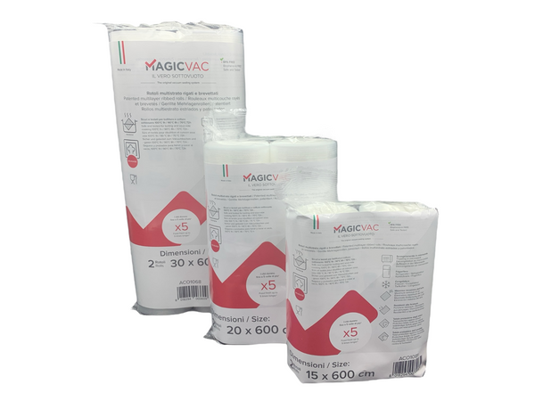 Magic Vac super pack vákuumfólia tekercsek, 6 darab, 3 méret.