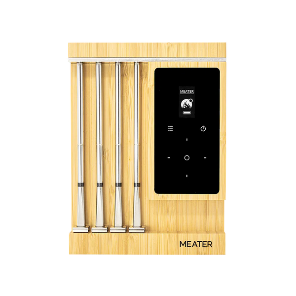MEATER Pro XL 4 szondával és OLED kijelzővel bambusz töltőállomáson

