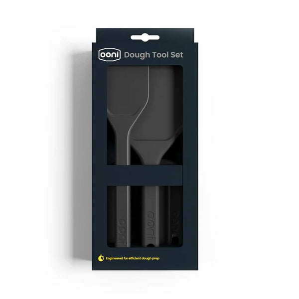 Ooni tésztavágó spatula közelről – polipropilén, matt fekete