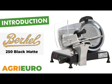 Berkel Red Line 250 matt fekete szeletelőgép, youtube videó borítókép.