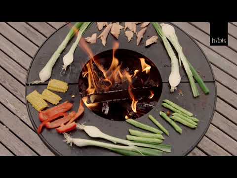 Höfats Plancha BBQ Tűzrakó Tál Szett High 57cm videó