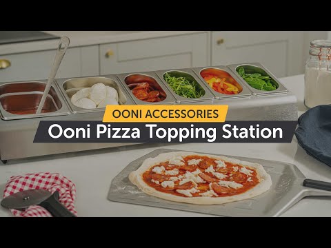 Ooni pizzafeltét tartó 6 rekeszes