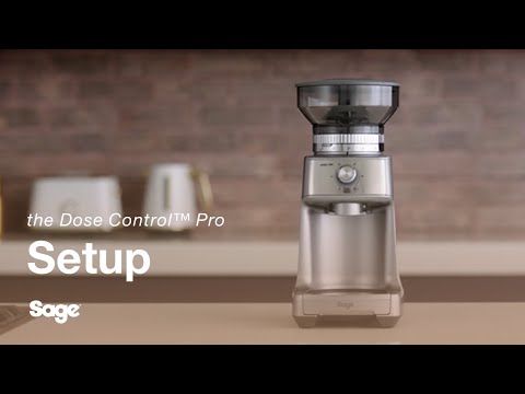 Sage The Dose Control Pro kúpkéses kávédaráló ezüst BCG600SIL setup videó