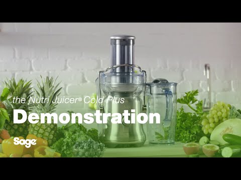 Sage THE NUTRI JUICER COLD PLUS Gyümölcsprés 88 mm-es adagolóval SJE530 videó