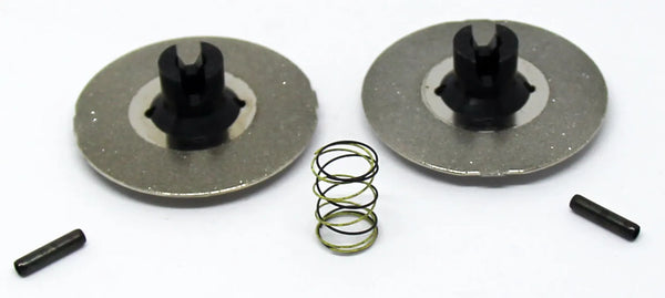 GRAEF CC120 / CC105 késélezőhöz való csere élezőtárcsa szett (2. fázis, gyémántszemcse) rugóval és rögzítőcsapokkal – elölnézet