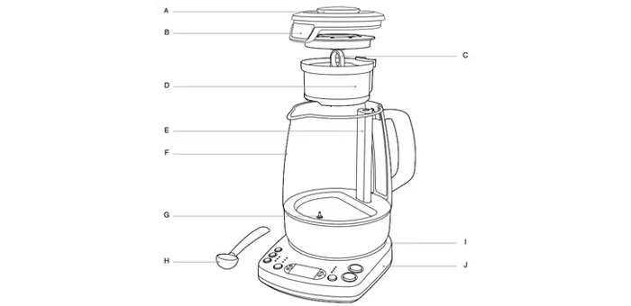 Sage The Tea Maker™ Automata Teafőző Kanna BTM800BSS